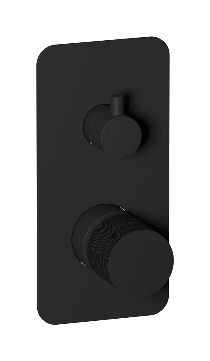 Внешние части встроенного в стену смесителя на 3 потребителя WE ARE IB vn207cs Matt Black Vinile