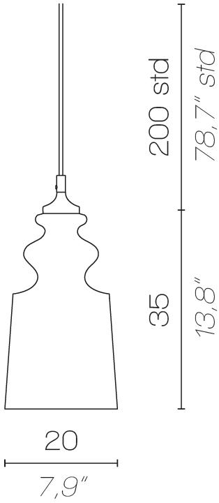 Contardi Подвесной светильник из прозрачного выдувного стекла Cornelia sun-id-1511278 - Вид №4