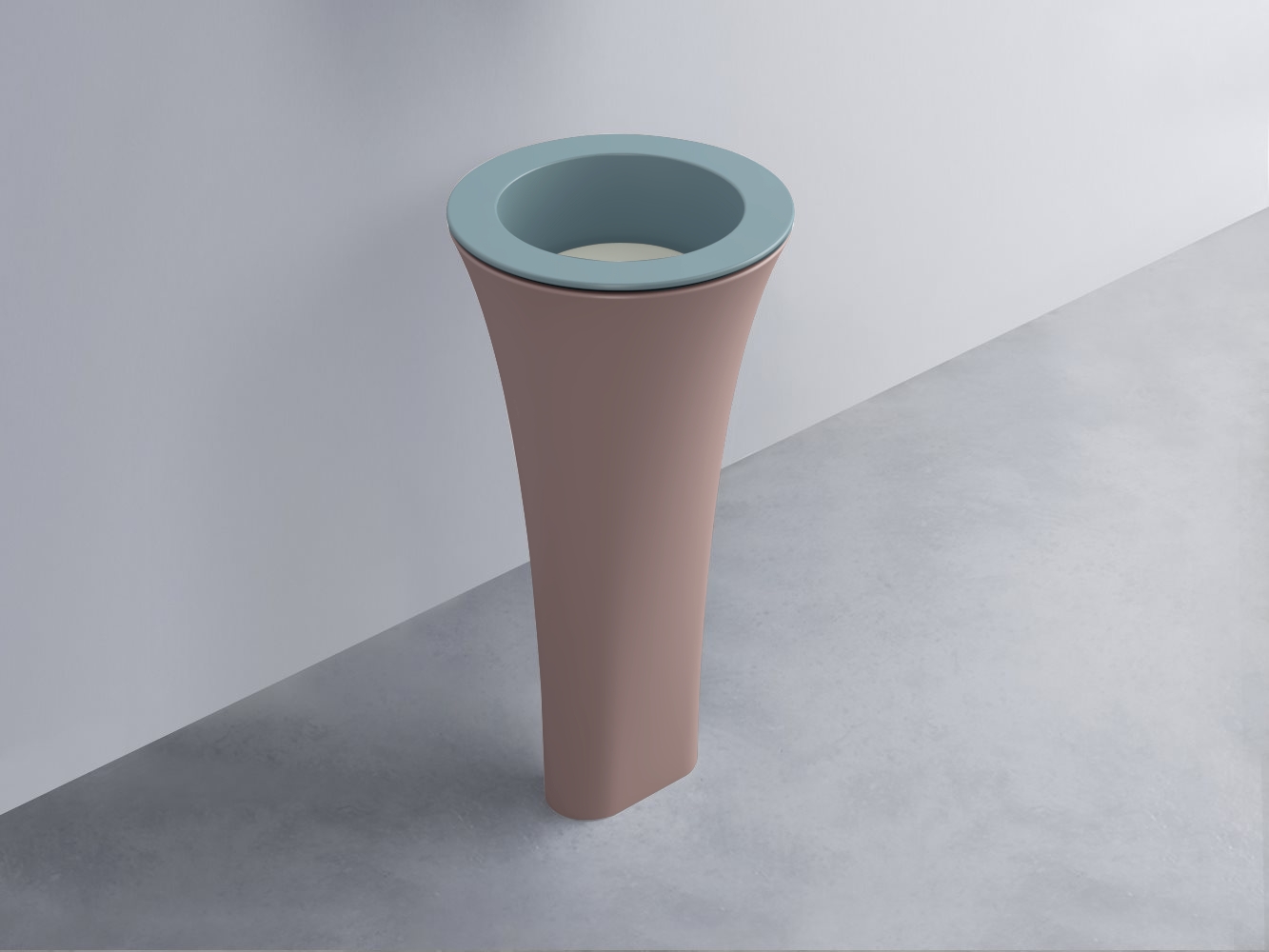 AMLA45-PL+AMPILT-PM+AMCOLT-CP Раковина Amedeo Tondo отдельностоящая cielo Enjoy + Amedeo Ceramica Cielo