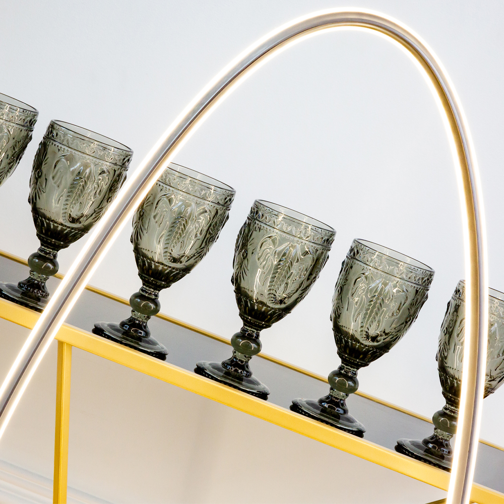 21091722 Комплект бокалов «Рубби» (6 штук, дымчатый серый кварц) Object Desire Светский прием  - Вид №4