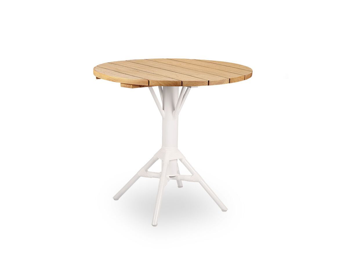 Круглый стол из алюминия и дерева со спицами Sika Design Alu Affäire ARCH-00053897