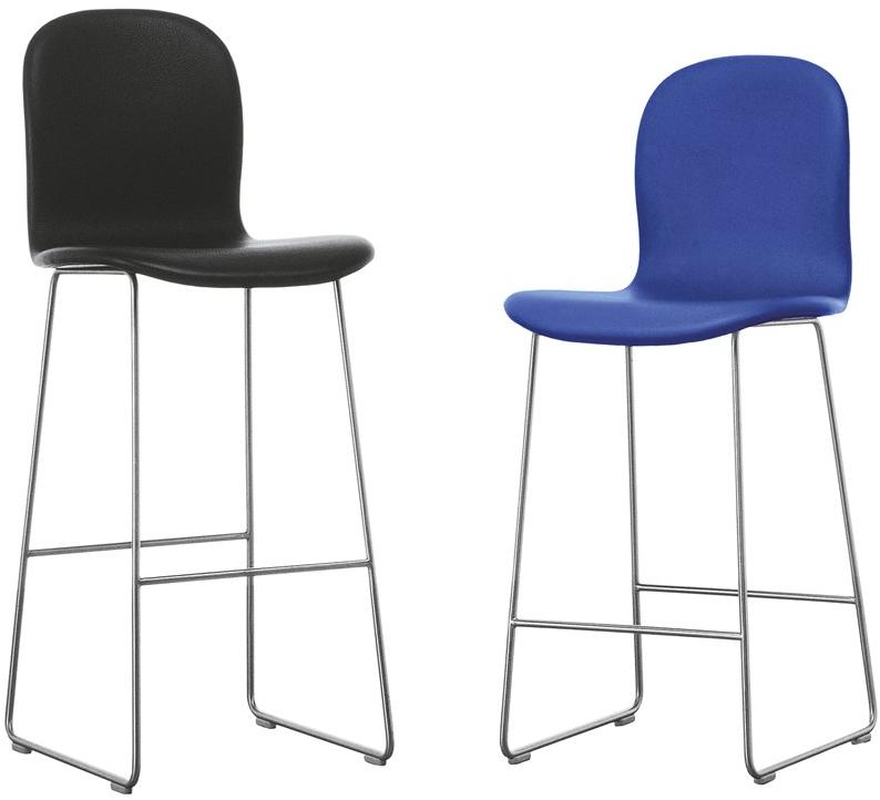Cappellini Штабелируемый стул с обивкой из кожи или ткани Tate sun-id-1428947 - Вид №3