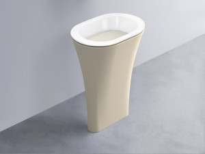 AMLA65-BL+AMPILO-TL+AMCOLO-LN Раковина Amedeo Ovale отдельностоящая cielo Enjoy + Amedeo