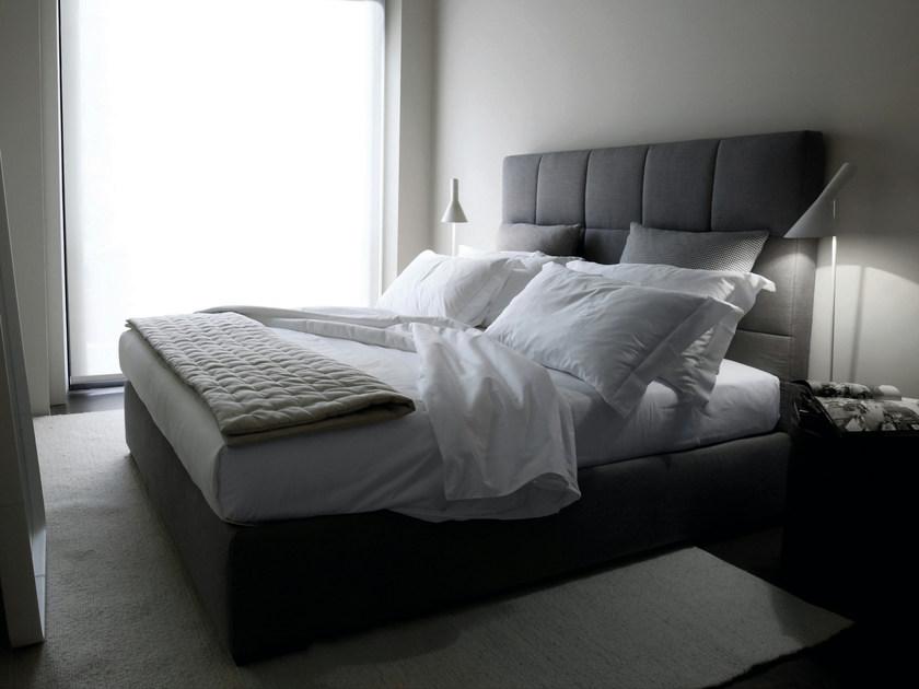 Meridiani Двуспальная кровать со съемным чехлом из ткани Bardò sun-id-1355177 - Вид №1