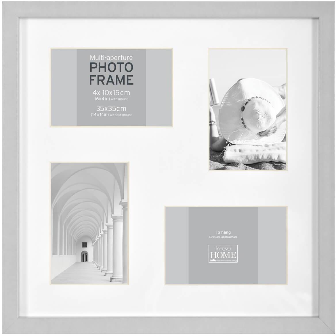 Б0037321 Фоторамка PI09935 Ф/рамка 4 фото, 4x 10*15cm Block frame, МДФ (4/216) Innova