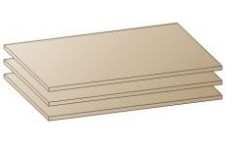 67406 Виктория 18 Полки для шкафа 16 (3 шт) Ижмебель