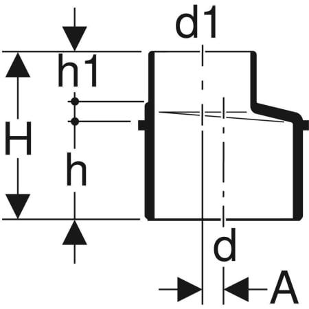 310.080.14.1 Переход эксцентриковый Geberit Silent-db20 Geberit  - Вид №2