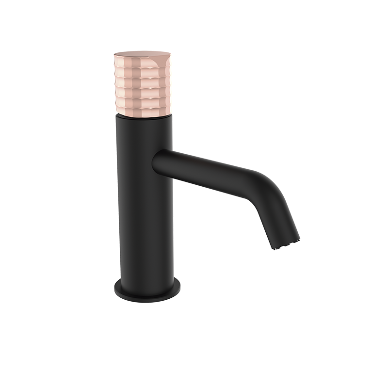 75510726 PREMIUM Черный Умывальник смеситель Черно-Розовое GRB MIXERS Aura