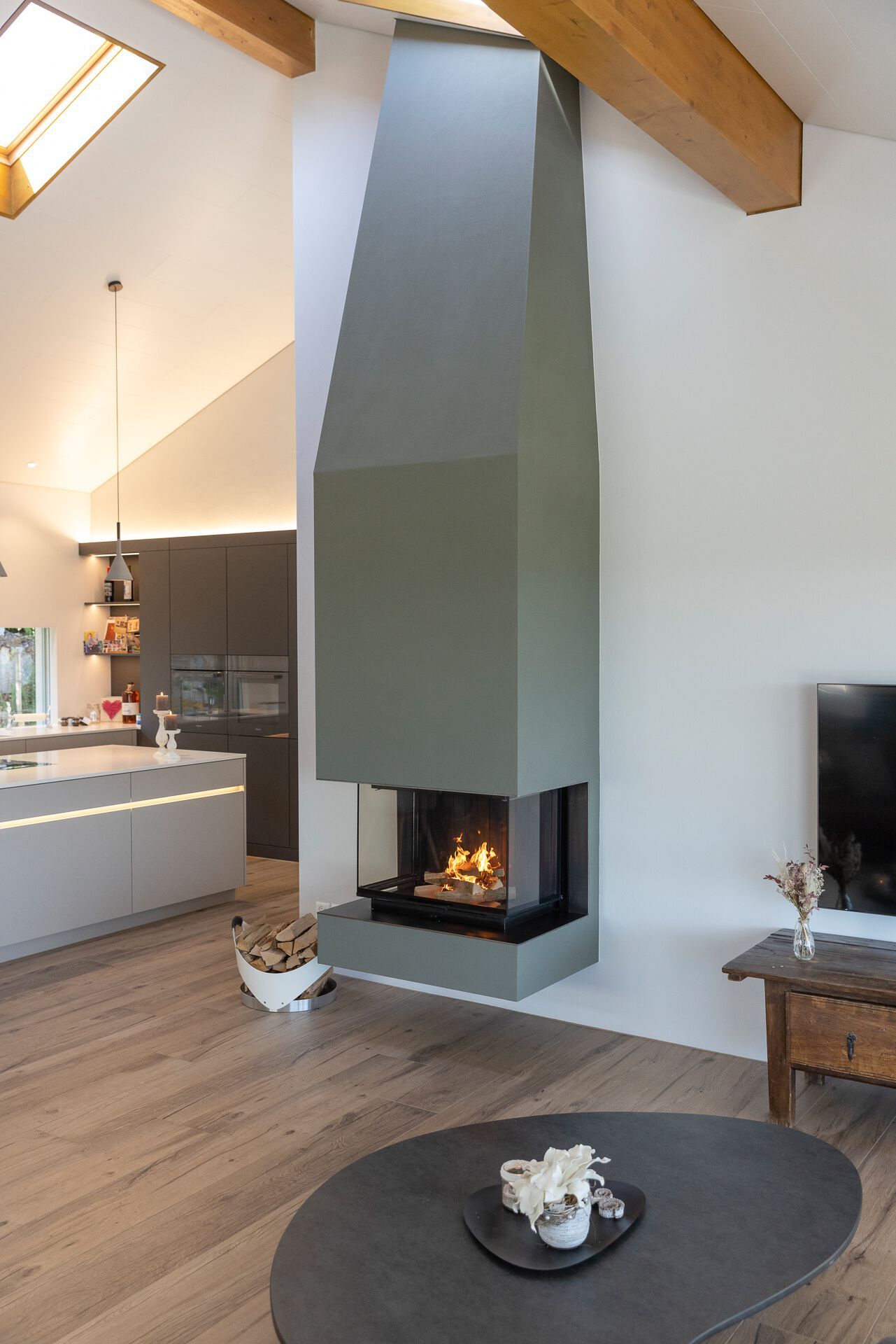 Стальной дровяной камин с тройным фасадом RÜEGG RIII ARCH-00053202 - Вид №1