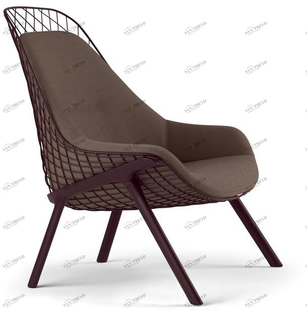 Alias Стальное кресло с порошковым покрытием с подлокотниками Gran kobi sun-id-1357096