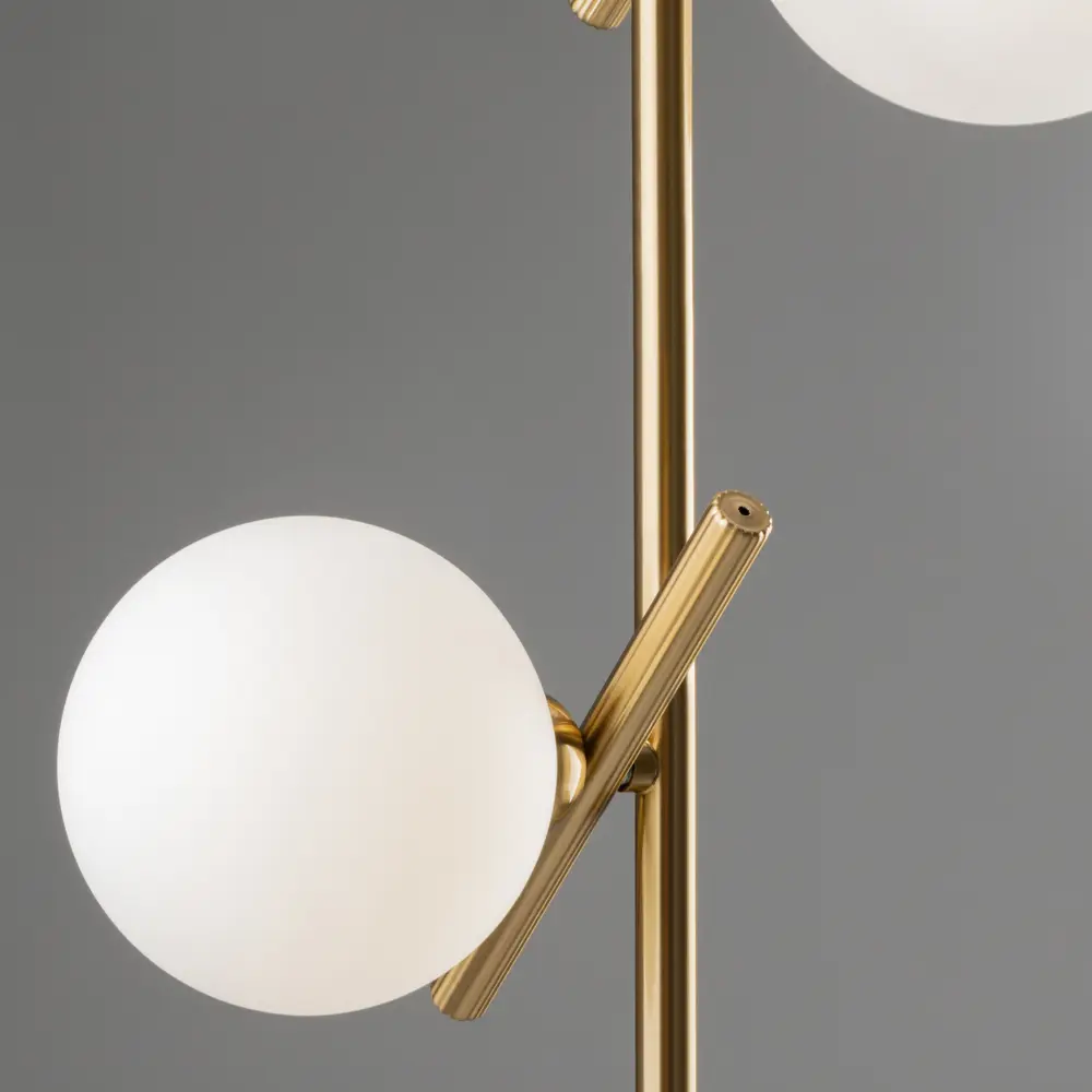 Freya Blossom - подвесной светильник с двумя стеклянными шарами в латунном исполнении 89389955 STLM-1564402 - Вид №8