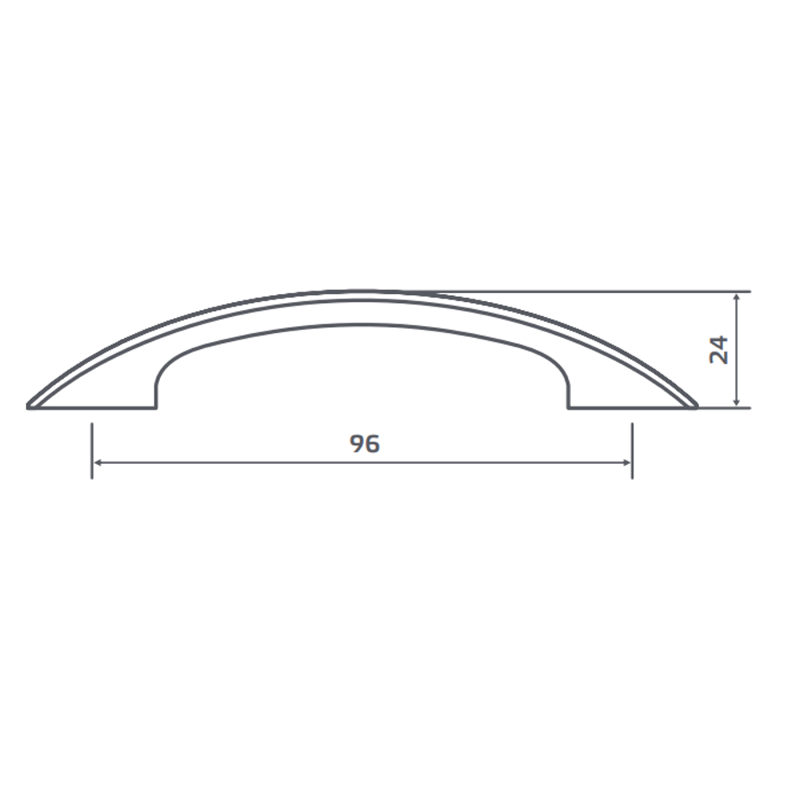 86471245 Ручка-скоба C-3 96 мм, цвет черный матовый STLM-0069018 Santreyd  - Вид №4