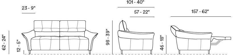 Max Divani Кожаный диван Recliner sun-id-1347990 - Вид №9