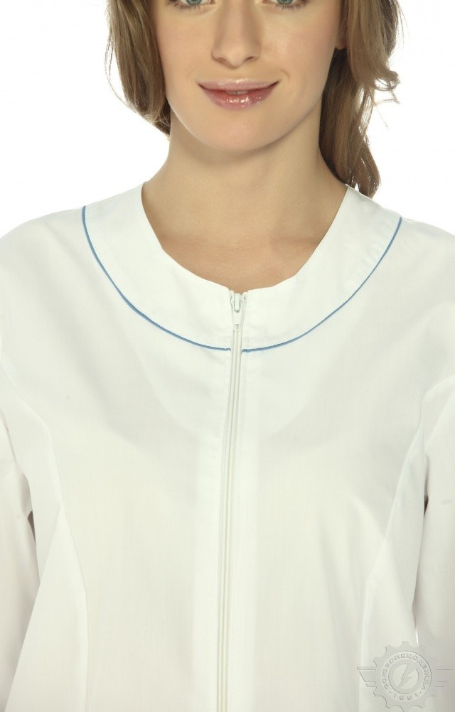 63685 Халат "Сервис-Люкс" белый  Медицинская одежда  размер 50/158-164 Спецодежда  - Вид №5