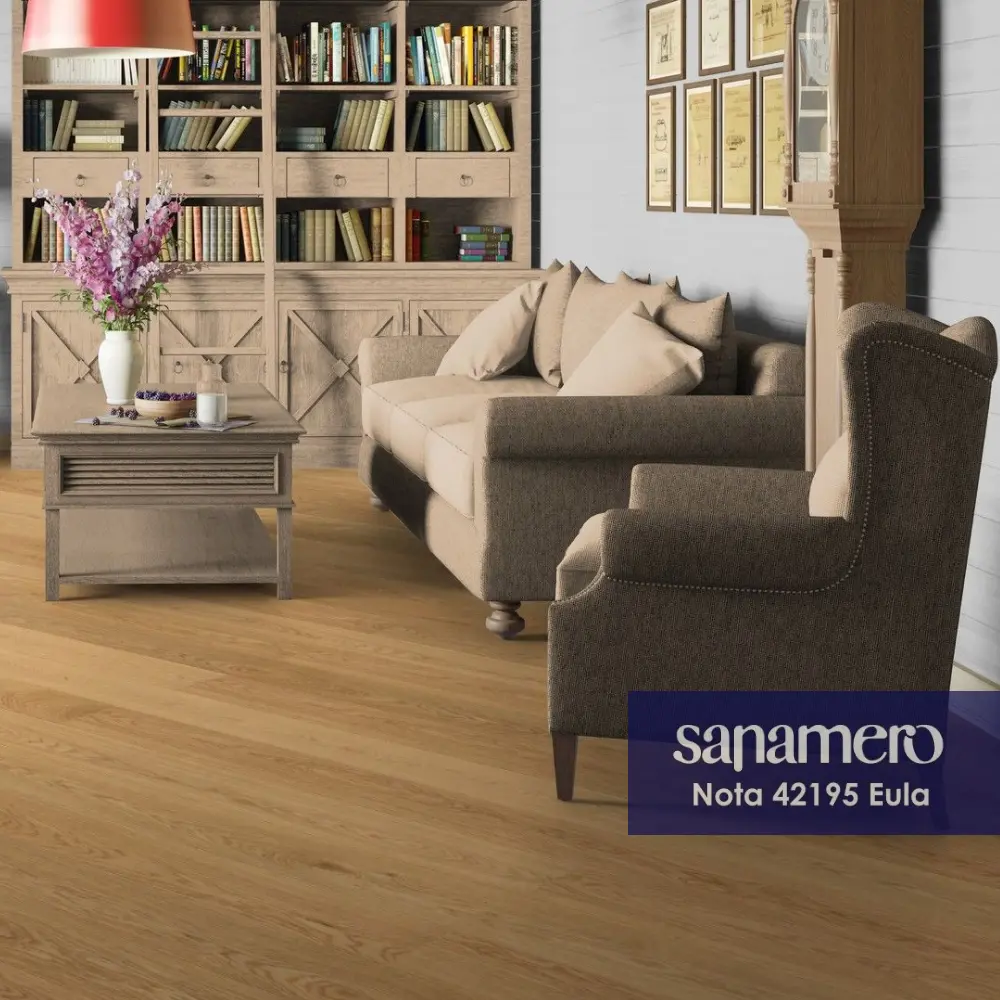 91778266 SPC плитка Sanamero Nota Eula 42 класс толщина 3.60 мм 2.23 м², цена за упаковку STLM-0891161