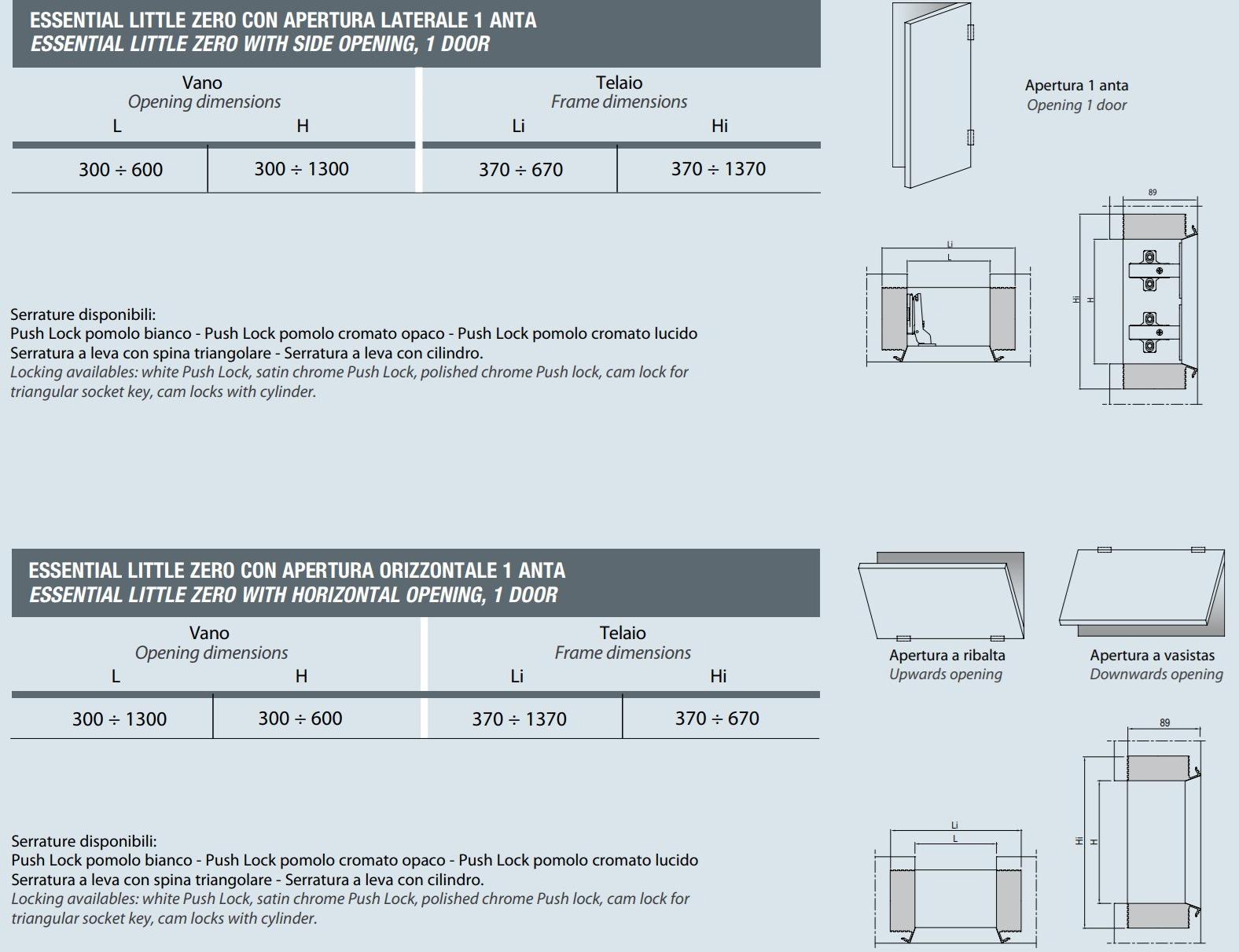 Scrigno Дверь заподлицо для небольших отделений Essential sun-id-1463102 - Вид №6