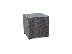 Квадратный садовый столик из смолы