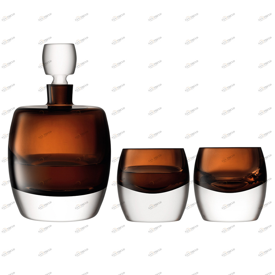 Набор для виски коричневый whisky club, 3 предмета LSA INTERNATIONAL WHISKY 00-3863299 Коричневый;прозрачный 
