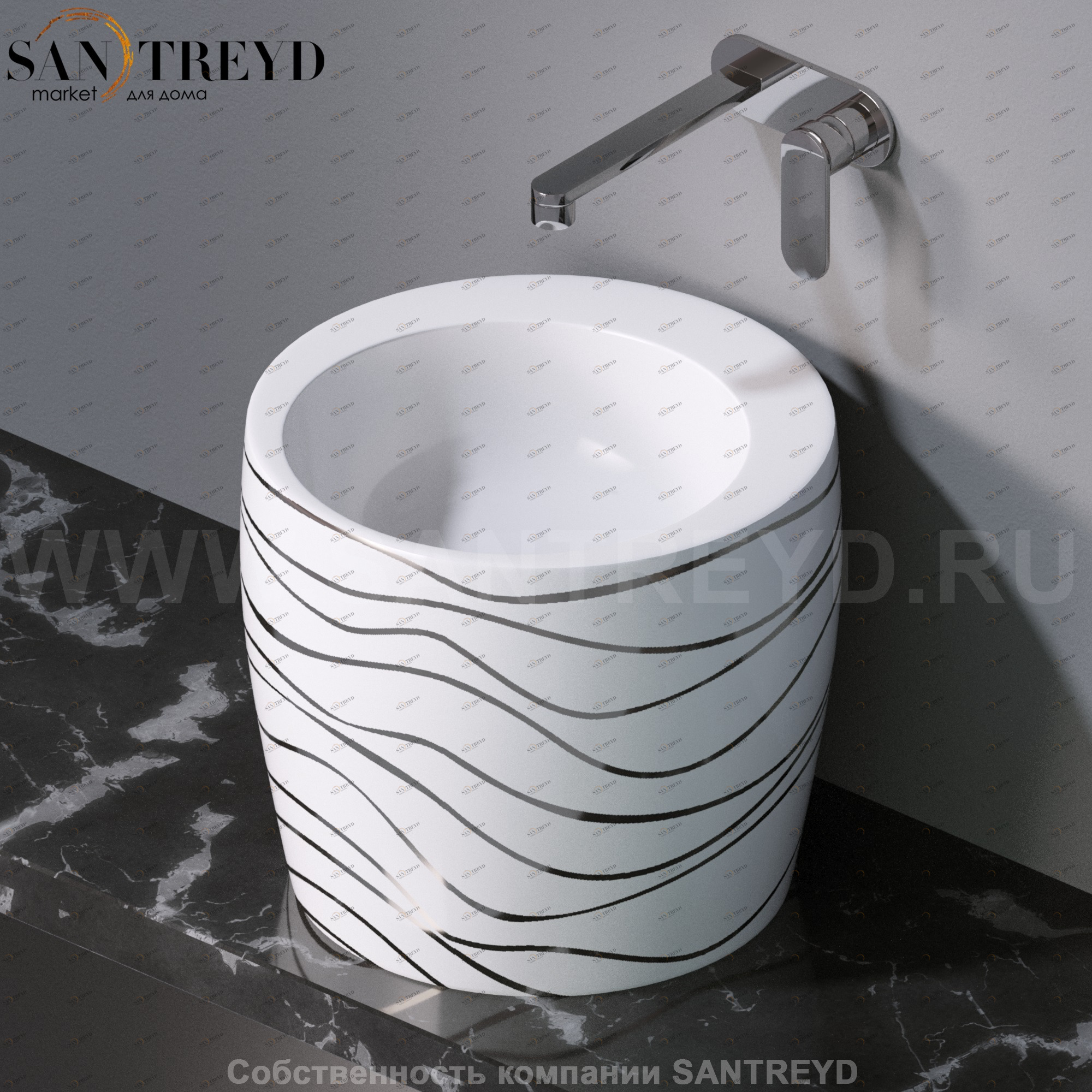 L101410P Накладная раковина на столешницу  круглая A. e T. Italia TOTEM AeT ITALIA