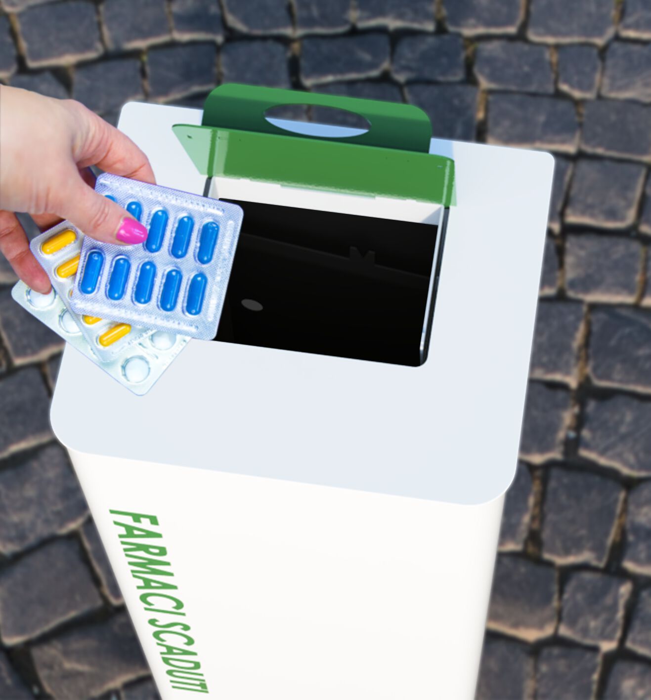 Стальная стойка для мусора с истекшим сроком годности Studio Città MEDICAL ARCH-00059153 - Вид №1