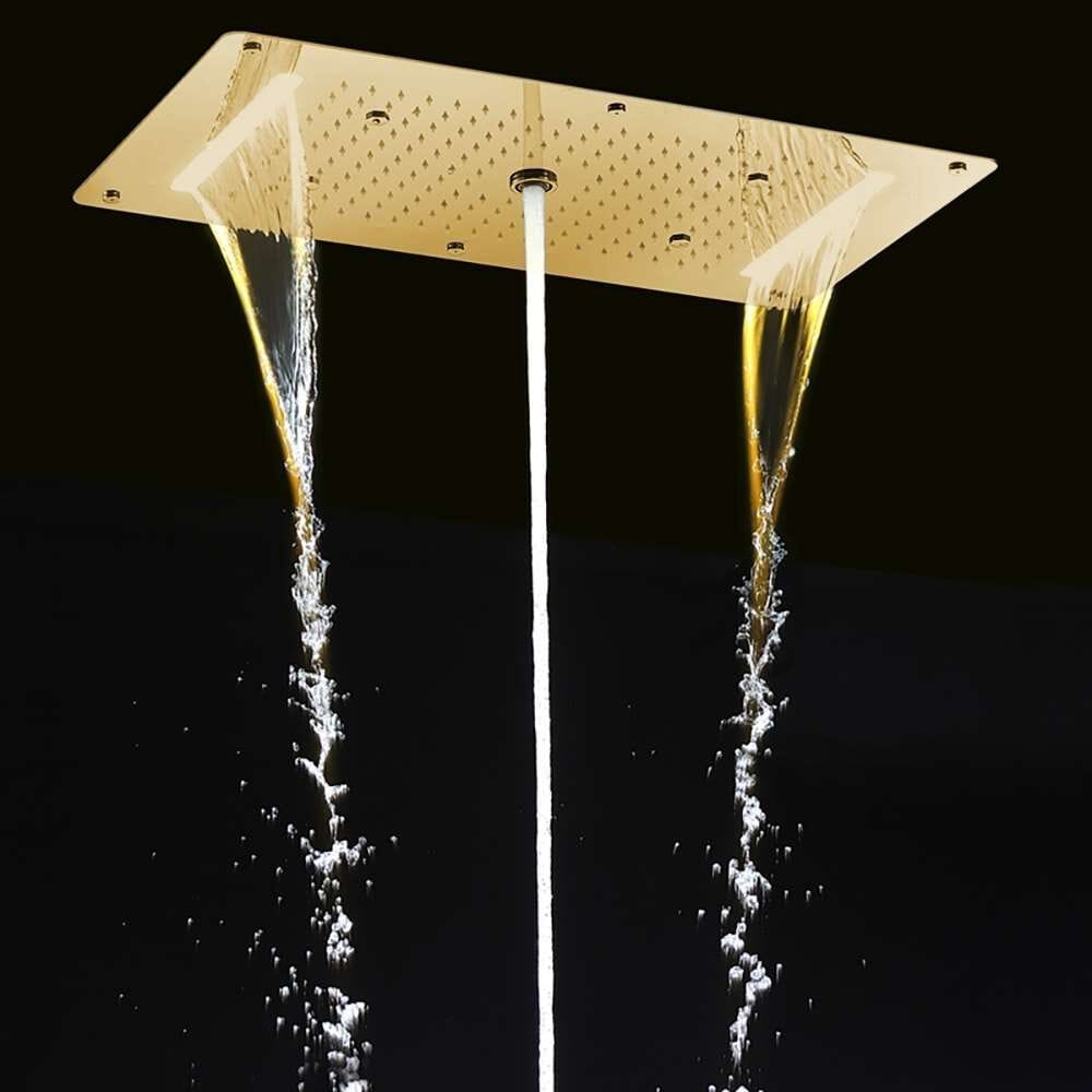 Светодиодный термостатический душ из нержавеющей стали Fontana Showers SORSO ARCH-00129864 - Вид №1