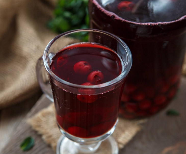 4236 Компот вишневый с косточкой Виктория Храмцова Вкусляндия  - Вид №1