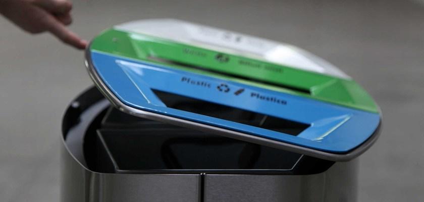 Metalco Контейнер для мусора из стали с крышкой для раздельного сбора мусора sun-id-1426004 - Вид №3