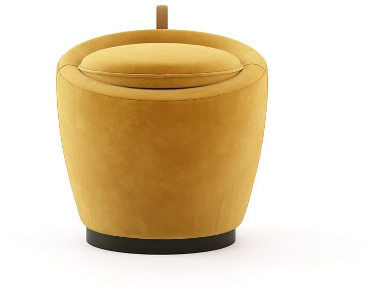 Domkapa Круглый бархатный пуф  Dkh10  - Вид №3