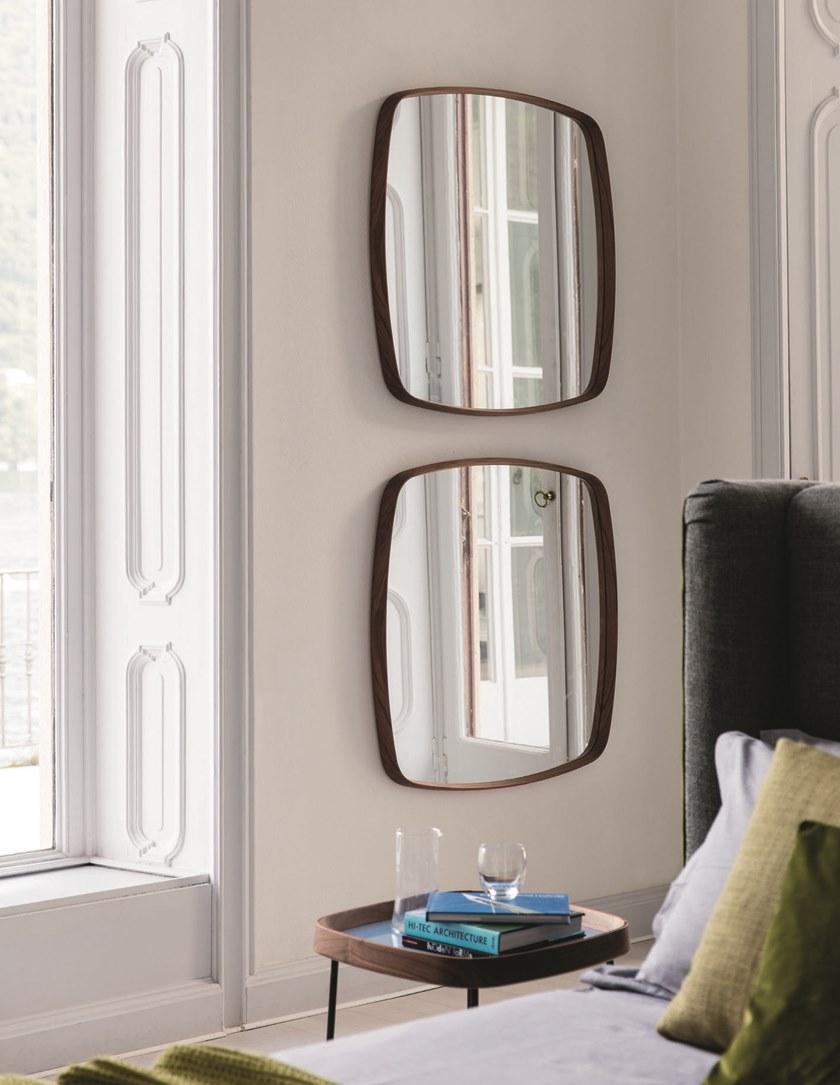 Porada Зеркало настенное квадратное в ореховой раме Iron sun-id-1412527 - Вид №1