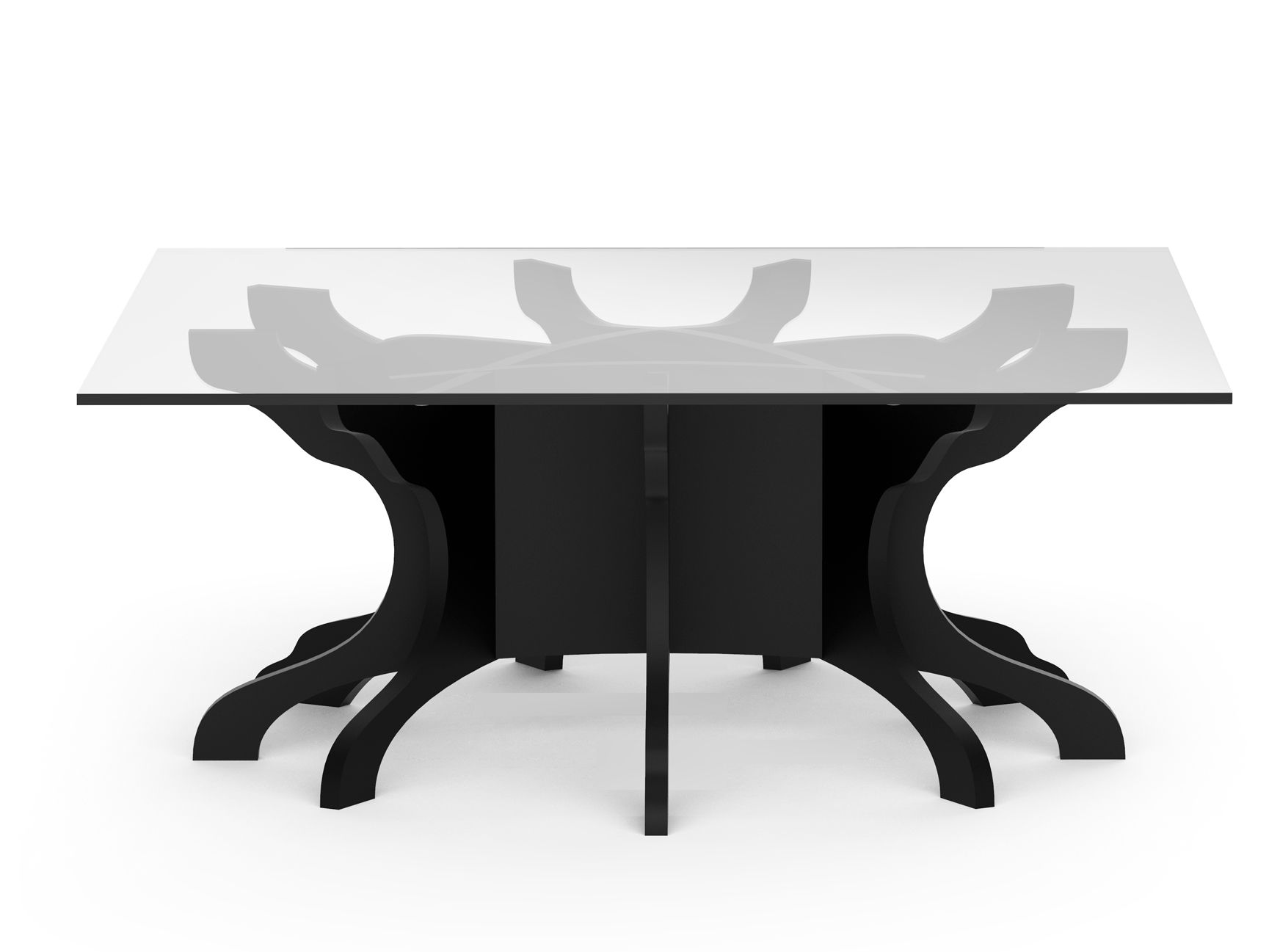 Березовый квадратный низкий журнальный столик ALBEDO ARCH-00102427