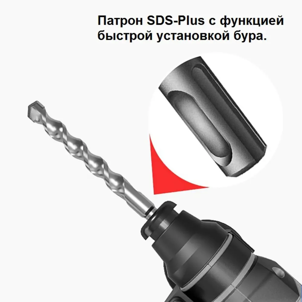 Перфоратор аккумуляторный SDS-plus Zitrek Destroyer Pro, 20 В Li-Ion 2x4 Ач, 2 Дж STLM-2026936 - Вид №1