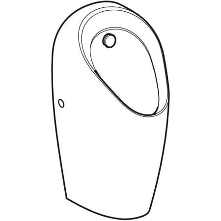 116.080.00.1 Настенный писсуар, уринал с мушкой Geberit  - Вид №1