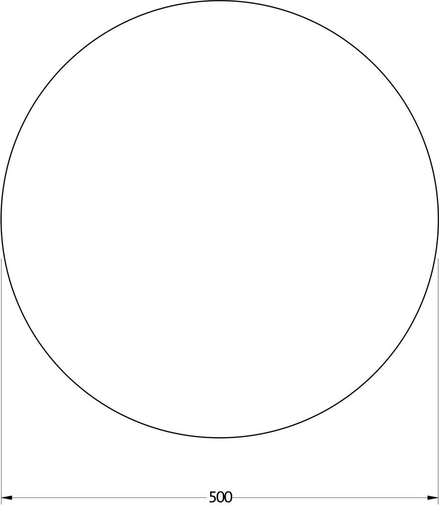 BY 2542 Зеркало с LED-подсветкой 12 W EVOFORM Ledshine - Вид №1