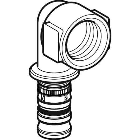 612.257.00.5 Переходный угольник Geberit Mepla 90°, с внутренней резьбой Geberit  - Вид №3