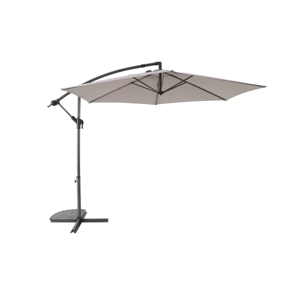 Зонт садовый Belveo 160G D290 см 241 см серо-коричневый 89382915 STLM-2064347 Polar