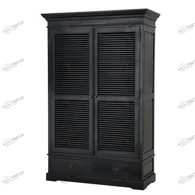 Шкаф двухдверный черный Lausanne от Eichholtz EICHHOLTZ EICHHOLTZ 062482 Черный 