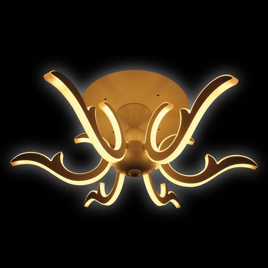 Потолочная светодиодная люстра Ambrella light Orbital Classic FK77/6 WH 200W D720 AMBRELLA LIGHT ДИЗАЙНЕРСКИЕ, ORBITAL CLASSIC 220083 Белый  - Вид №3