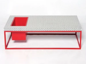 Made a Mano Журнальный столик из лавового камня с отделением для хранения Magma