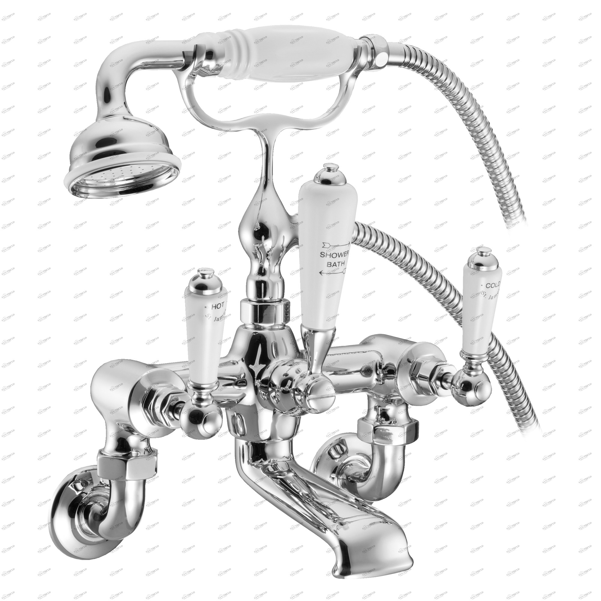 Traditional bathrooms Смеситель для ванны и душа ASCOT 3/4 " Tb350.514.bn 