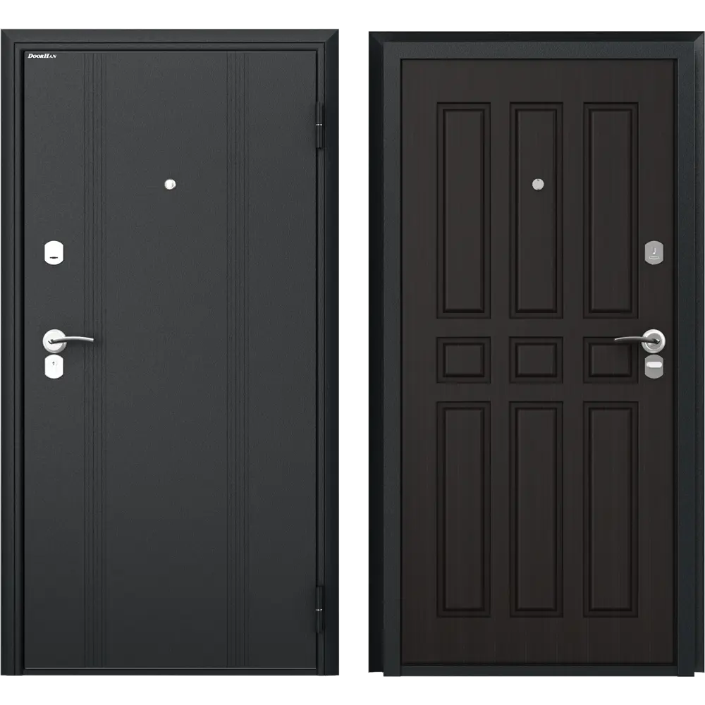 Дверь входная металлическая Оптим 88x205 см правая венге DOORHAN STLM-2139589