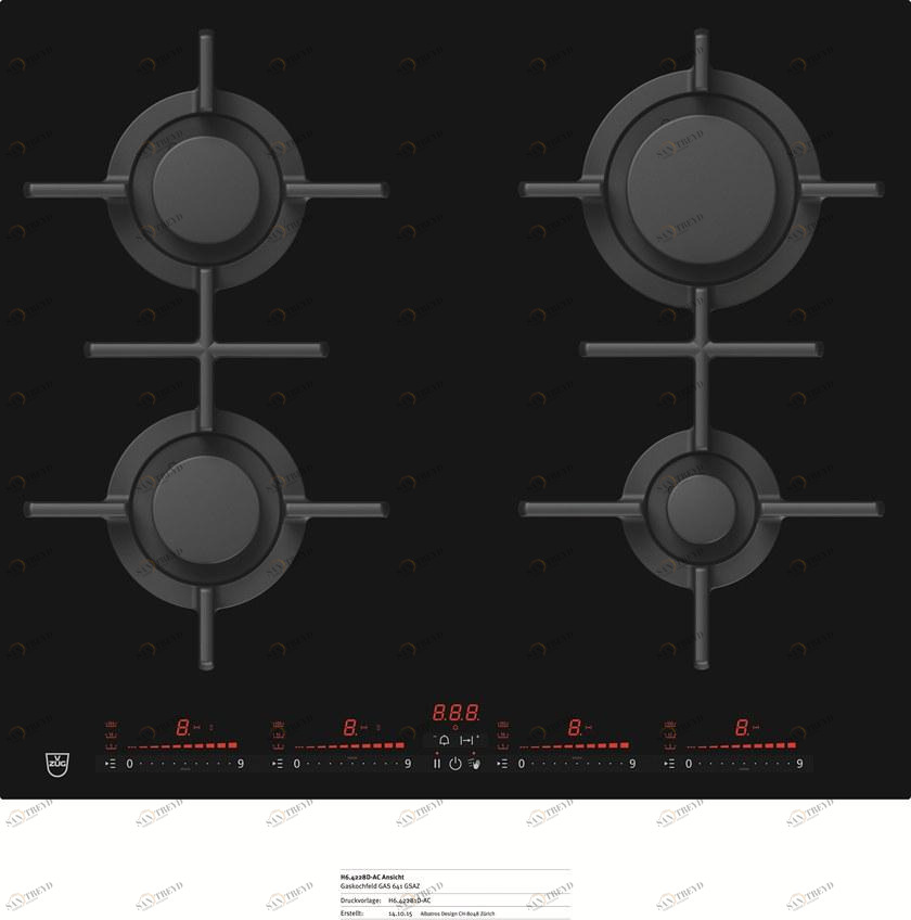 V-ZUG Встроенная газовая плита sun-id-1481968