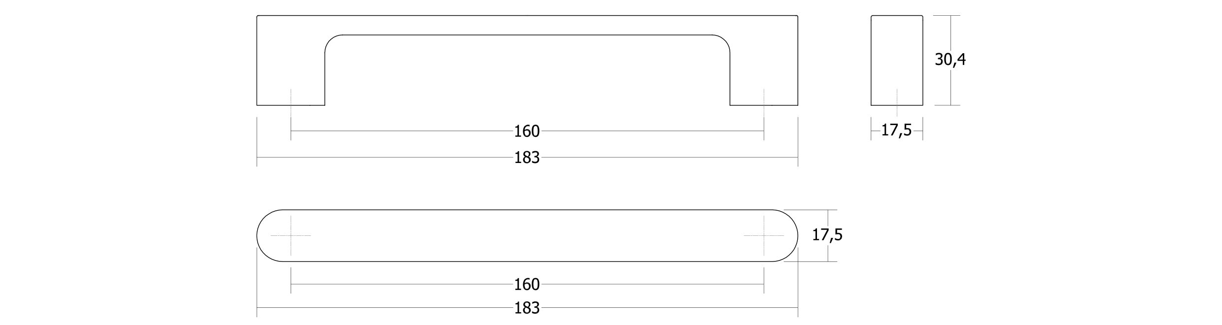 Мебельная ручка из орехового дерева Viefe Luv ARCH-00029977 - Вид №2