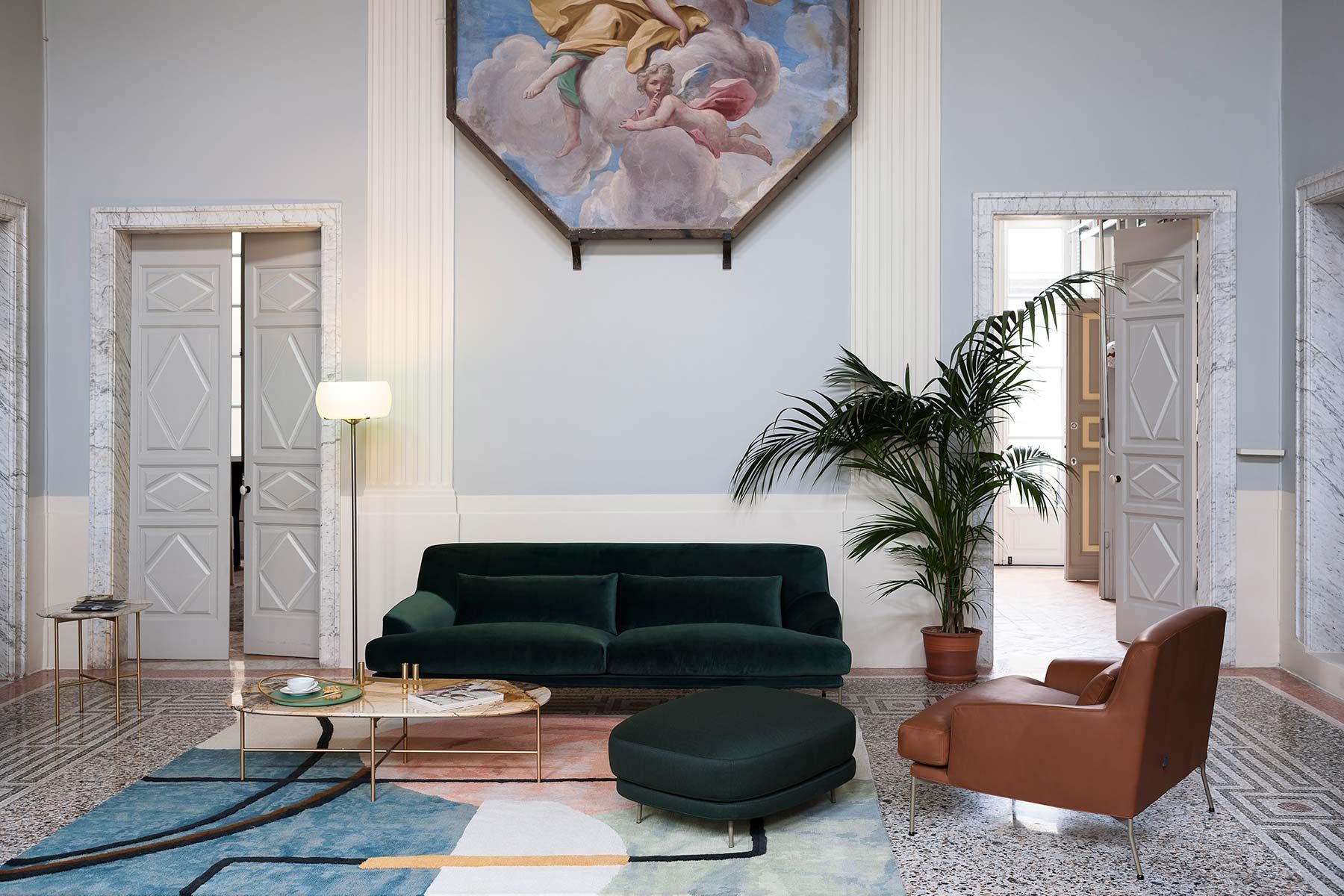 Кожаное кресло с подлокотниками Tacchini Монтевидео ARCH-00100268 - Вид №4