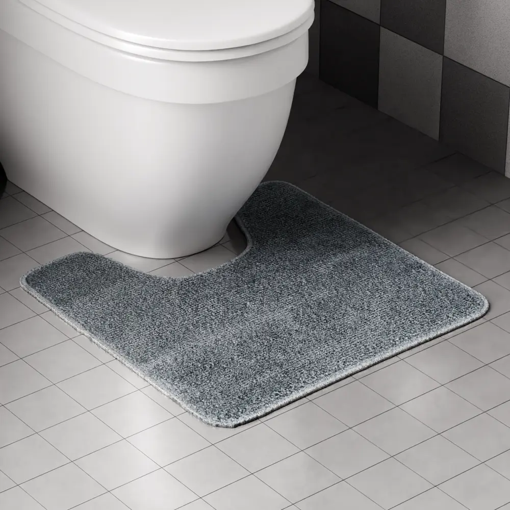 Коврик для туалета SWENSA Merci графитовый 50×50 см 89414010 STLM-1563552