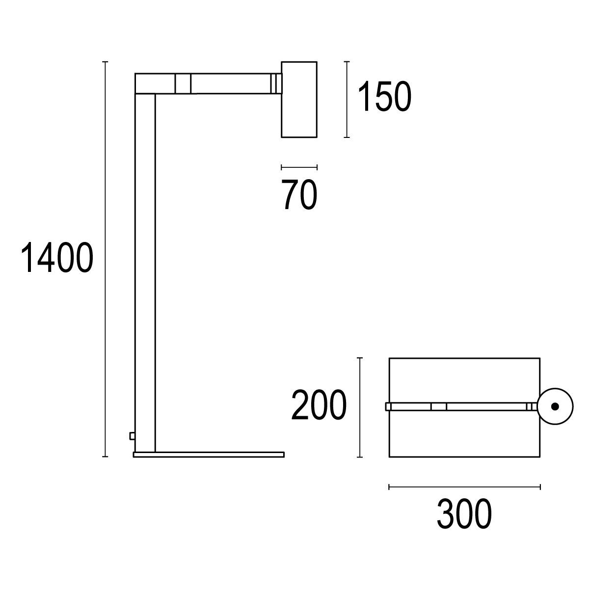 Регулируемая латунная напольная лампа Ghidini Lighting Talitha ARCH-00010126 - Вид №2
