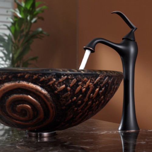 GV-650-19mm Накладная раковина на столешницу  прямоугольная Krausru  - Вид №6