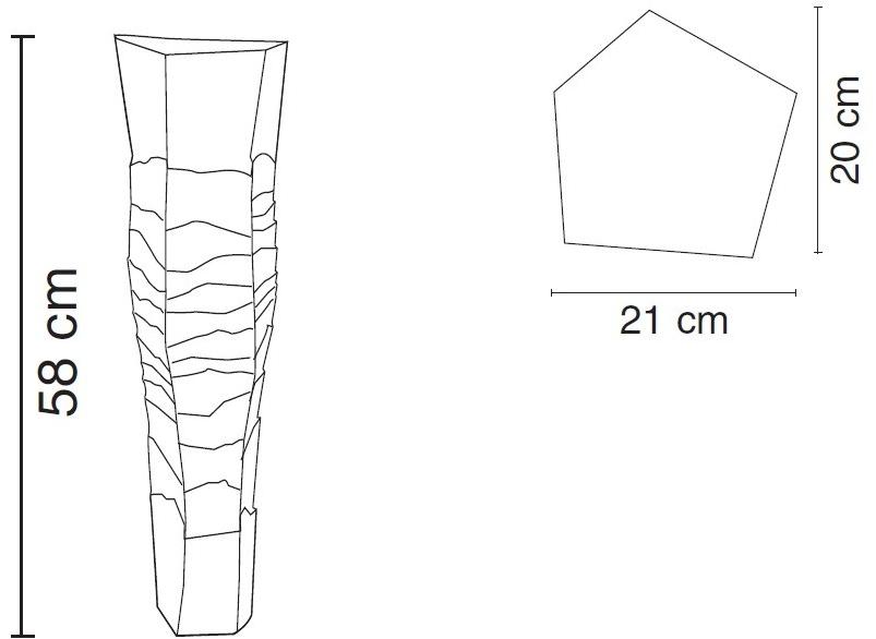Fos Ceramiche Фарфоровая ваза Erosum Pf-09 - Вид №6