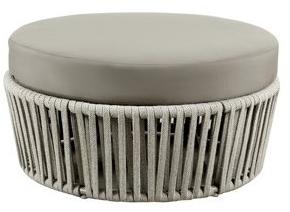 Vermobil Круглый садовый пуф из ткани Desiree rope