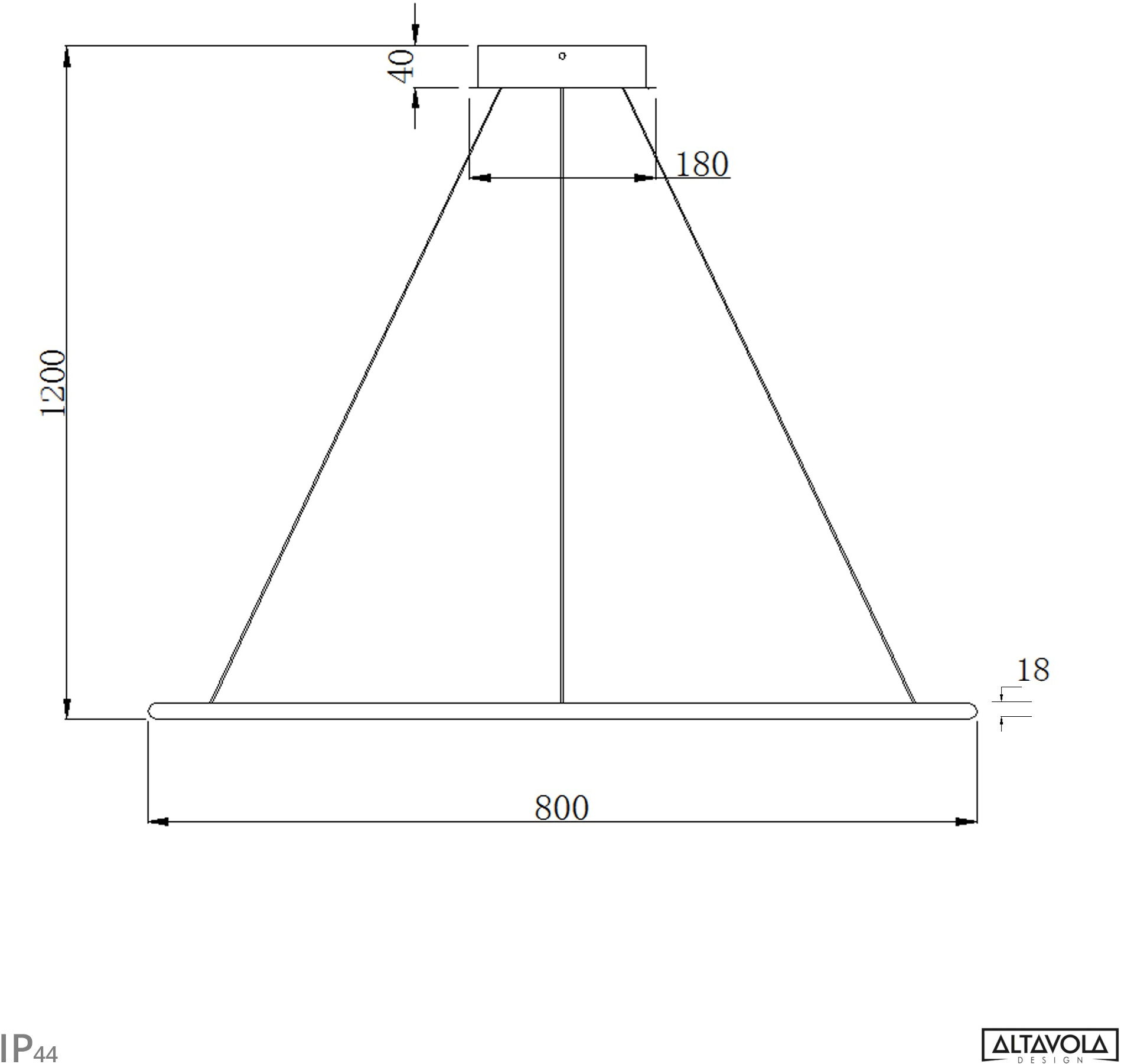 Altavola Design Светодиодный подвесной светильник из алюминия Led shape La073/p  - Вид №18