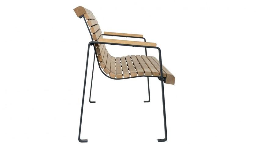 Euroform W Скамья из дерева с подлокотниками со спинкой Comfort 345, 346, 347 - Вид №1